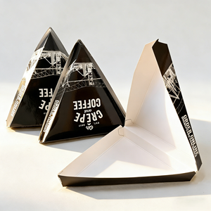 Boîte à pizza en forme de triangle environnement de sécurité alimentaire boîte à pizza usine fabrique des boîtes à pizza en papier personnalisées pour emballage biodégradable - Product Image 2