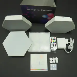 7 Inch Bigger Hexagons Smart App Controlled Hexagonal LED Light Panel Quantum Lights