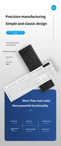 Manufacturer White Full <b>Keyboard</b> 104 Keys Big Size Silent Wired Typing <b>Keyboard</b> Arabic Typing Wired <b>Keyboard</b> - Product Image 3