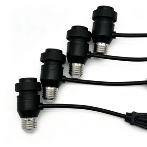 E27 To E26 Lamp Socket <b>Adapter</b> <b>Plug</b> In AC LED Light Connector With Switch Waterproof ABS Material - Product Image 1