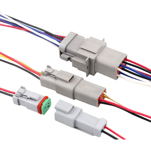 Benutzer definierte Minghui DT Automotive 600V wasserdichtes PVC verzinntes Kupfer Silikon mantel Power Stecker-Buchse Paar - Product Image 3