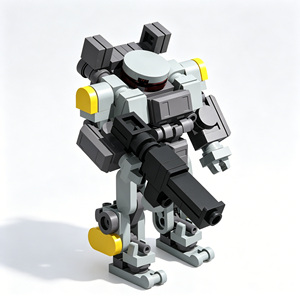 Heavy Bastion STEM Learning Building <b>Blocks</b> Set Tower Defender Unit‑2 Mecha Robot DIY Assemble Bricks Creative Play Toy For Teen - Product Image 1