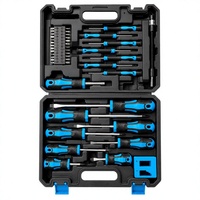 Jeu de tournevis professionnel multi-usages avec embouts et étui de rangement pour réparation à domicile, bricolage et entretien