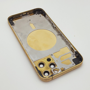 Étui de téléphone plaqué or véritable avec cadre en or diamanté Accepte le logo de téléphone personnalisé pour <span class=keywords><strong>iPhone</strong></span> <span class=keywords><strong>12</strong></span> <span class=keywords><strong>Pro</strong></span> <span class=keywords><strong>Max</strong></span> - Product Image 5