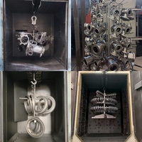 Granalladora Automática Tipo Gancho Q37, Abrador de Colgador de Servicio Pesado para Fundición y Forja, Maquinaria de Granallado y Desoxidación de Metales, Motor España