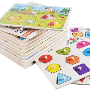 <span class=keywords><strong>Puzzle</strong></span> 3D in Legno Montessori Educativo Fai-da-Te, Tangram con 51~100 Pezzi, Disegni di Veicoli e Animali per Bambini - Product Image 1