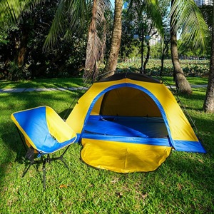 Tente OEM avec poteaux en alliage d'aluminium 7001 et fermetures éclair YKK - Tente dôme imperméable à double paroi avec bâche de protection pour la <span class=keywords><strong>randonnée</strong></span> en plein air - Product Image 2