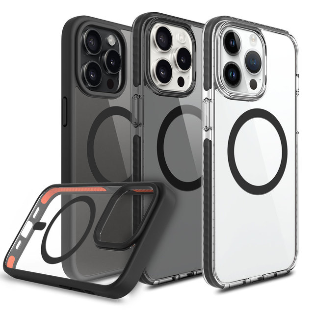Wholesale Stock Durable Phone Case TPU Magnetic Shockproof Clear Case for iPhone 15 Pro Max Phone Anti-Fall Cover for iPhone 15