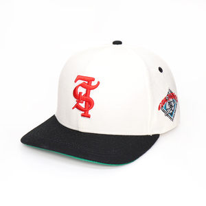 Tùy chỉnh 6 Bảng điều chỉnh 3D thêu logo Acrylic Snapback mũ cong vành mũ đen - Product Image 5