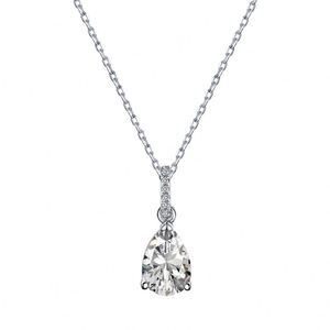 Dylam 18K Gold Plated 925 Sterling Silver CZ Diamond Pendant Necklace for <b>Women</b> Adjustable <b>Slider</b> with <b>White</b> 5A Cubic Zirconia - Product Image 1