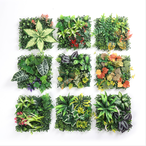 Nhân tạo tấm Tường 50x50 ferny cây xanh Thác cỏ tường cho vườn trong nhà ngoài trời trang trí nội thất - Product Image 3