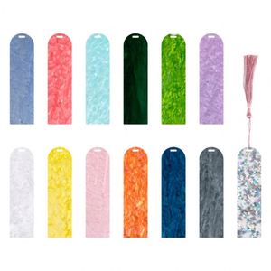 Marcapáginas Acrílicos Personalizados con Nombre, Hechos a Mano, en Forma de Llave, con Relleno Brillante y Colorido, con Borlas, para Oficina y Material Escolar - Product Image 3