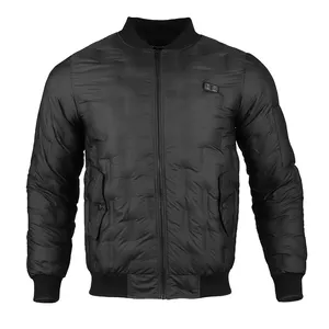 OEM ODM-Chaqueta térmica personalizada para hombre, chaqueta de moto con batería USB de 5v, para invierno