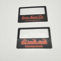 Customised Logo Magnifying Card Durable Portable PVC/Plastic Promotional Business Gifts for Wholesale