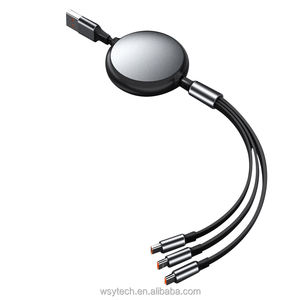 Cable personalizado <span class=keywords><strong>de</strong></span> alta calidad que fluye Cable <span class=keywords><strong>de</strong></span> carga USB rápido Cable <span class=keywords><strong>de</strong></span> teléfono <span class=keywords><strong>celular</strong></span> 100W 3 en 1 Cable <span class=keywords><strong>para</strong></span> teléfono Huawei Samsung Oppo - Product Image 1