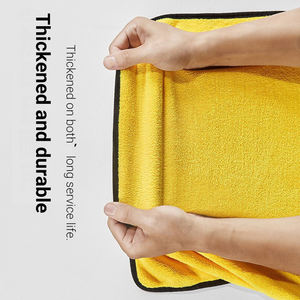 Serviette de lavage de voiture à séchage rapide, épaisse et absorbante, en velours corail, pour le nettoyage de la voiture - Product Image 3