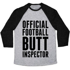 Maglietta da baseball unisex Tri-Blend ufficiale Football Butt Inspector - Product Image 1