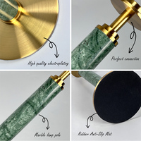 Lampe de table en marbre rechargeable unique et moderne pour la décoration intérieure, grande lampe de chevet pour chambre d'hôtel, lumière électrique