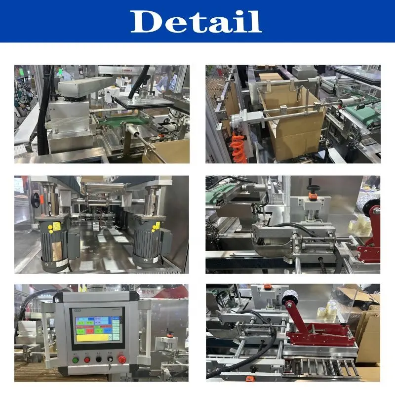 Factory Price Automatic Bottom Folding Box Carton Case Erector Machine Pleat Wrapping Automatic Soap Machine Industry