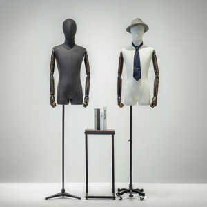 Witte Hoogte Verstelbare Mannelijke Jurk Vorm Mannequin Rekwisieten Mode Realistische Mannen Pop Voor Kleding Winkel Etalage Display - Product Image 5