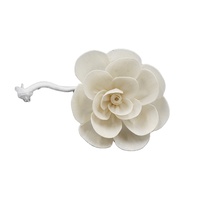 Bâton de diffuseur de roseau artificiel avec fleur en bois de Sola pour la chambre