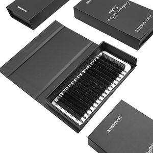 Extension ciglia inferiori all'ingrosso coreane in PBT 7mm LC 0.03 0.05 <span class=keywords><strong>C</strong></span> D J Curl, effetto visone morbido vellutato, facili da applicare, vassoio nero opaco cashmere - Product Image 5