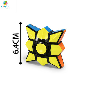 Jeu de cubes magiques 4-en-1 Jouet de puzzle éducatif pour enfants Rainbow Ball Gyro Black Carbon Cubes Stress Relief 3D for <span class=keywords><strong>Skewb</strong></span> Twisted - Product Image 4