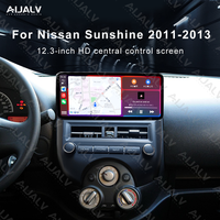 AIJIA Écran tactile Android 13 12,3 pouces 4G Wifi DSP CarPlay Autoradio avec navigation GPS pour Nissan Sunshine 2011-2013