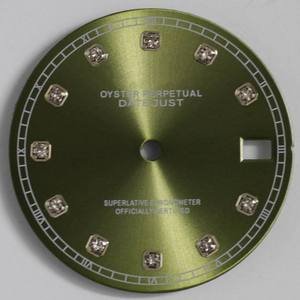 28.5mm diamond dial <b>watch</b> with waterproof stainless steel <b>case</b>, featuring pink, white and blue dials, equipped with NH35 - Product Image 4