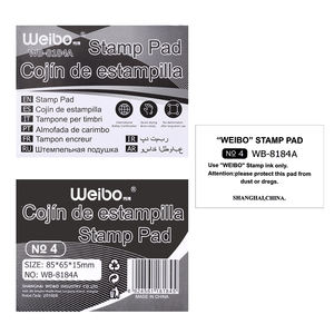 <span class=keywords><strong>Weibo</strong></span> เครื่องเขียนแผ่นหมึกสำหรับสำนักงาน, แผ่นหมึกพิมพ์สีแดงสีดำสีฟ้าหมึกที่ไม่เสียเลือดอุปกรณ์สำนักงานการบริหาร - Product Image 4