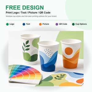 Vasos de Papel Personalizados de Pared Simple de 7oz, 9oz y 12oz, Desechables, para Café y Té Calientes, Venta al Por Mayor - Product Image 2