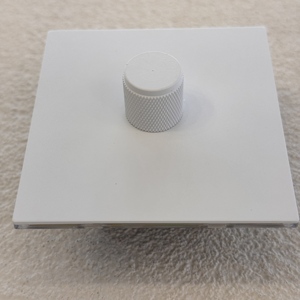 86250V sang trọng Vuông Tường Knob SCS Dimmer Thiết kế mỏng khung thép không gỉ trắng Pháp phong cách Châu Âu nhà biệt thự 300W - Product Image 3