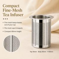Infuseur à thé en acier inoxydable, filtre à thé en maille fine pour thé en vrac, infuseur à thé réutilisable pour théière, 5 tailles, vente en gros