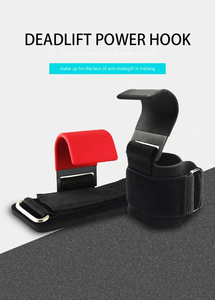 Wholesale 1PC Gym Hand-<b>Bar</b> Wrist Strap <b>Weight</b> Lifting Hook with Palm Guard Fitness for Power Lift - Product Image 5