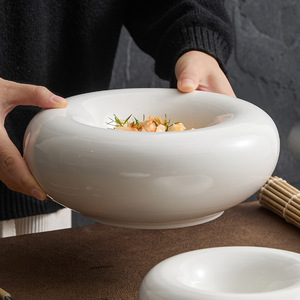 Restaurant Soupe Tay Creative Salade Plats et Assiettes Restaurant Céramique Chef Plat vaisselle assiette - Product Image 3