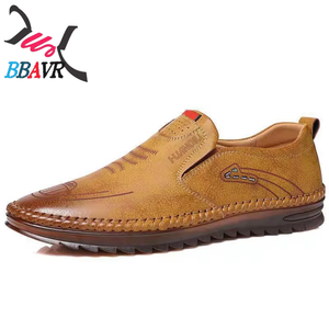 Mocasines para Hombre, Nuevos, Antideslizantes, Suela Suave, Hechos a Mano, Transpirables, Cómodos, Versátiles, Casuales de Otoño, de Cuero - Product Image 4