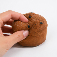 Jouet Squishy Muffin Myrtille à Remontée Lente, Matériau en Mousse Souple Texturée, Anti-Stress, Décoration de Bureau, Cadeau