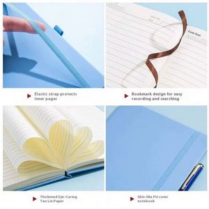 โปรโมชั่นลดราคา สมุดโน้ต PU ปกกระดาษหนา พิมพ์โลโก้ของคุณเองได้ ขนาด A5 - Product Image 4