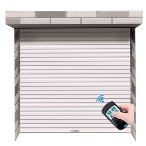 Portes de <span class=keywords><strong>garage</strong></span> verticales automatiques au design moderne en alliage d'aluminium avec <span class=keywords><strong>isolation</strong></span> <span class=keywords><strong>thermique</strong></span>, surface finie, double commande électrique pour entrepôt - Product Image 1