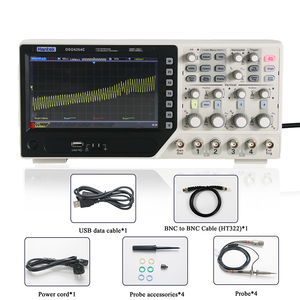 ฮันเทค DSO4254C DSO4204C DSO4104C DSO4084C ออสซิลโลสโคปแบบดิจิตอล 4CH 80-250MHz 1GS/s พร้อมเครื่องกำเนิดสัญญาณ 1CH 25Mhz - Product Image 4