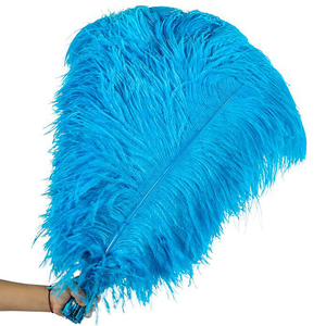 Plumes d'<span class=keywords><strong>autruche</strong></span> vert clair géantes en gros, 40-45 cm - Product Image 3