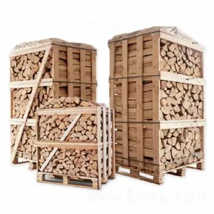 Top Quality Kiln Dried Firewood Oak, Ash Beech Firewood Logs for Sale Mixed Woods Oak Ash Birch Firewood Export to Germany, UK