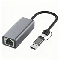 Adaptador SYONG USB 3.0 a Ethernet, USB C a RJ45 Gigabit LAN 1000Mbps, Adaptador de Red Cableado Plug&Play para PC, Laptop, Windows, Mac
