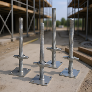 Vérin à vis réglable en acier au carbone de 18,2 po, capacité de 3307 lb pour la construction d'échafaudages - Product Image 2