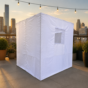 <span class=keywords><strong>Tenda</strong></span> per Sukkah per Festival Ebraici all'Aperto 10x20ft, Struttura in Acciaio Resistente, Pareti Impermeabili in Oxford, Tettoia in <span class=keywords><strong>Bambù</strong></span> Motorizzata Regolabile - Product Image 2