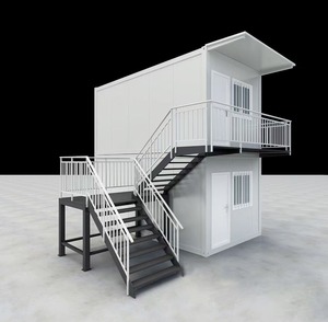 Casa contenedor desmontable de 20 pies y 40 pies, casa móvil prefabricada para oficina o Hotel construida con panel sándwich - Product Image 5
