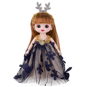 Mini 8-joint Ball-jointed Vinyl Gothic <strong>Doll</strong> Wedding Dress Outfit 17cm Fashion <strong>Doll</strong> <strong>Playset</strong> Wholesale Childrens Toy Set - Product Image 5