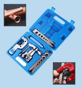 Pipe Expander Copper Tube Flare Kit Air Conditioning Refrigerator Refrigeration Repair Metric Reamer Tool Flare Device