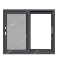 Modernes Elegantes Glasfenster mit Aluminiumlegierungsrahmen Thermisch Getrenntes Horizontales Schiebedesign für Heim- und Hotelnutzung im Wohnzimmer