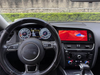 Écran numérique double 22,8 pouces pour tableau de bord Audi A4 A5 2009-2016, compteur de vitesse, autoradio Android, lecteur vidéo, CarPlay sans fil, GPS